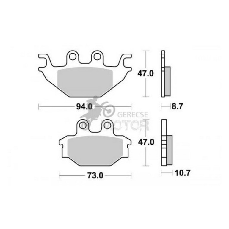 Fékbetét AP Racing LMP410 ST