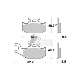 Fékbetét AP Racing LMP416 OR